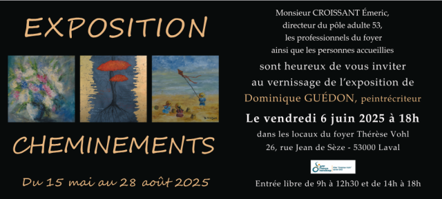Exposition "Cheminements " de Mme GUEDON du 15 ...